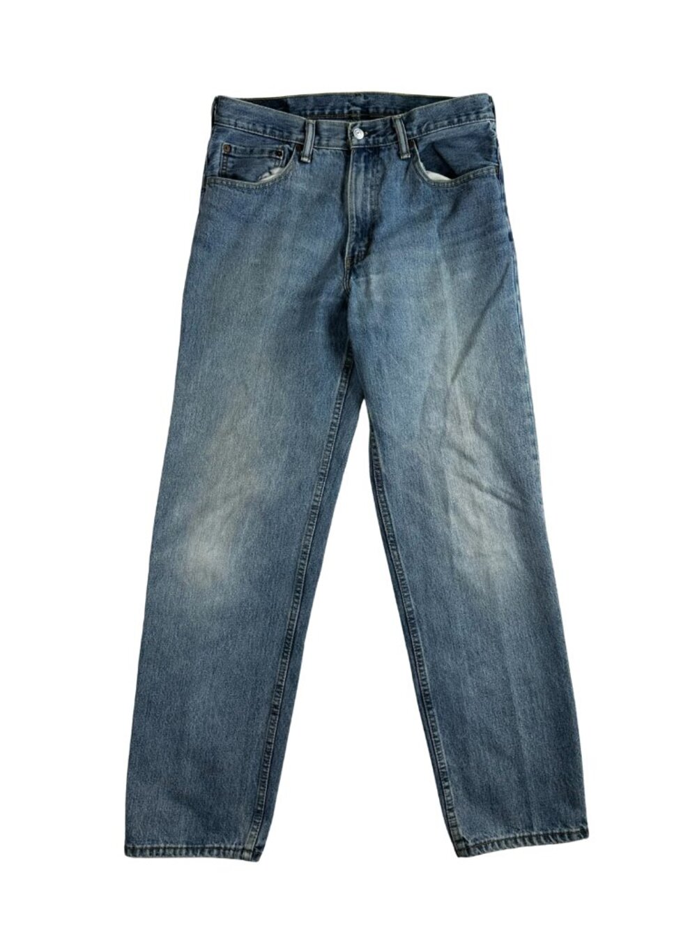 Levi's 550 Relaxed Fit Straight‎ Blue Denim Jeans Rugged Men's Size 34 x 34